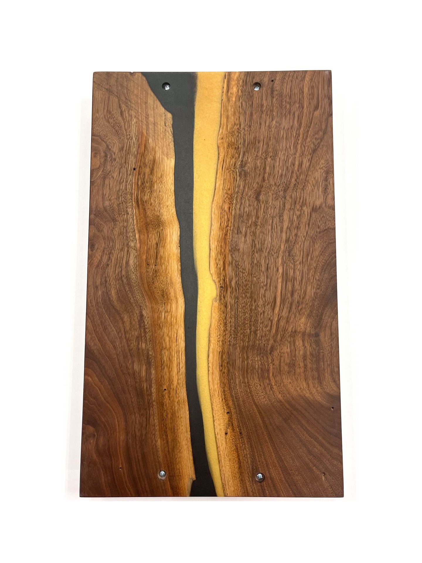 Black Walnut Black & Gold Serving Tray