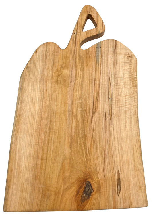 Maple Plain Cutting Board w/Triangle Handle