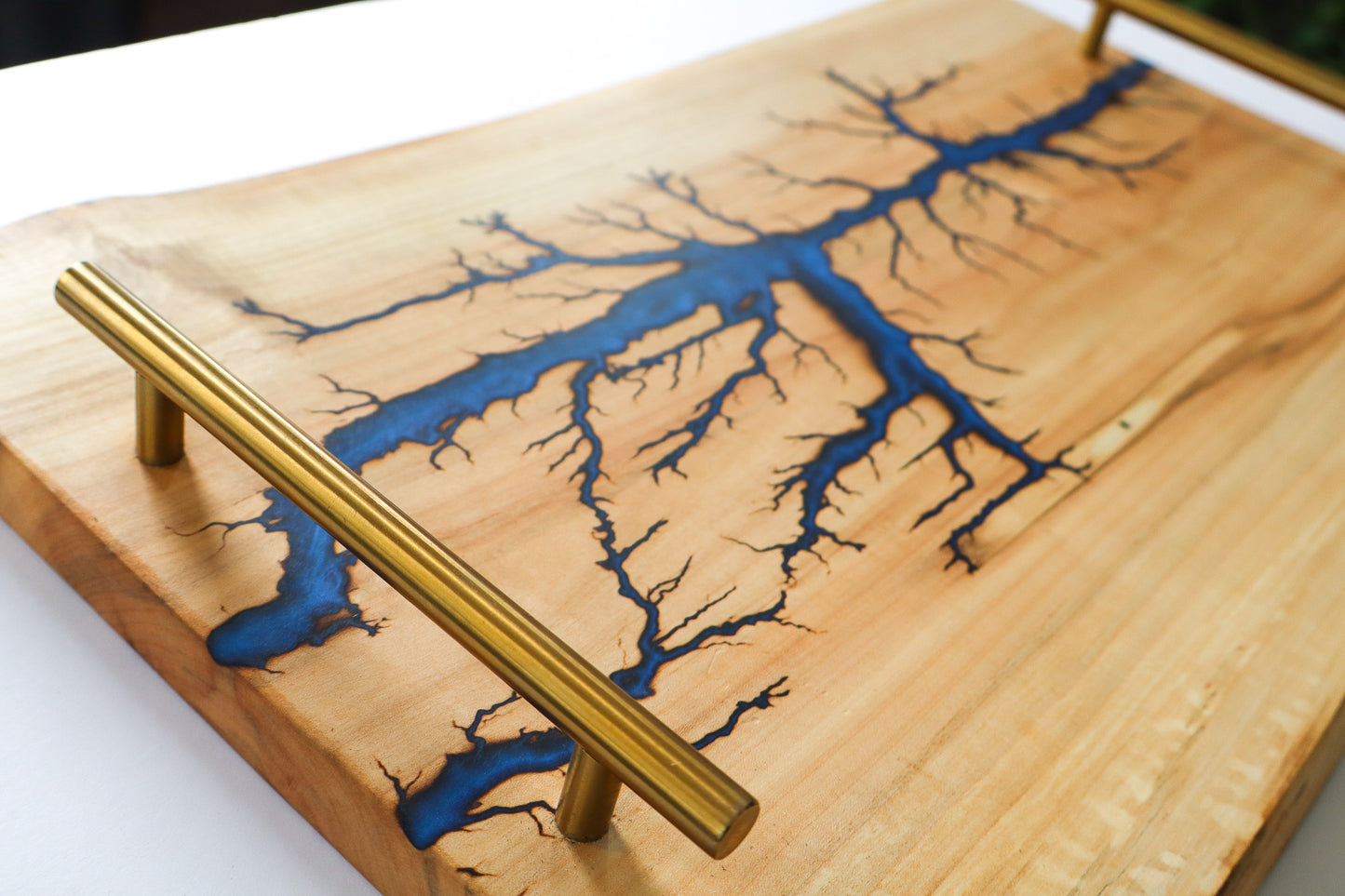 Maple Wood - Fractal Burn Serving Trays