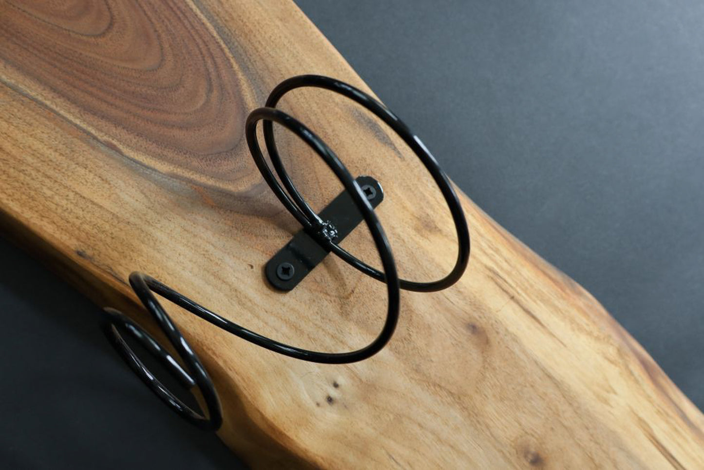 Black Walnut 4-Bottle Wine Rack