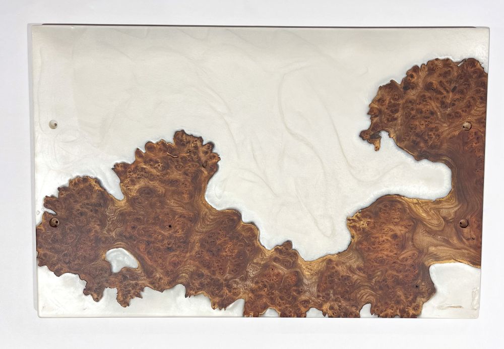 Elm Wood with Epoxy Serving Tray