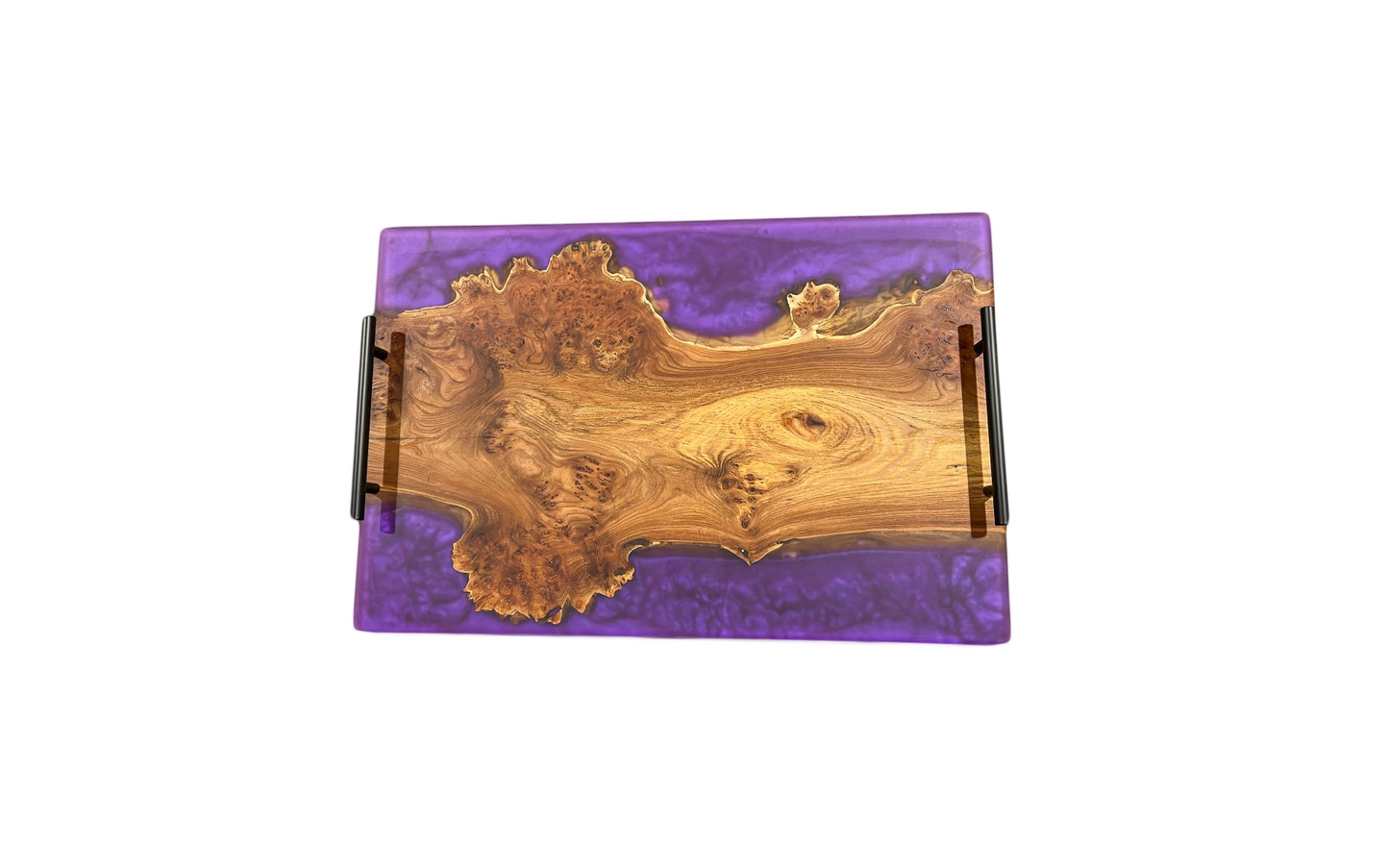 Elm Wood with Epoxy Serving Tray