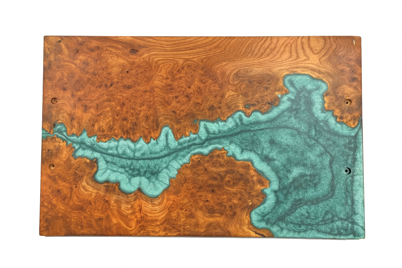 Elm Wood with Epoxy Serving Tray