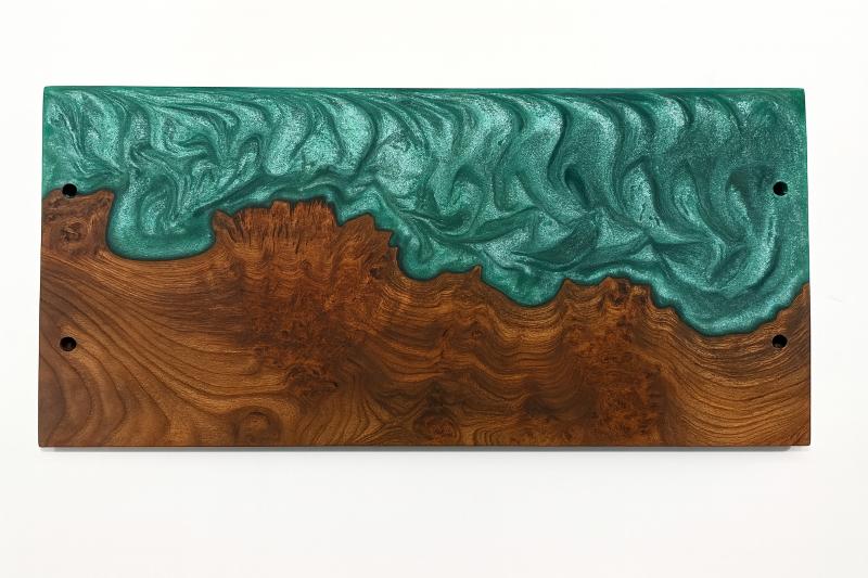 Elm Wood with Epoxy Serving Tray