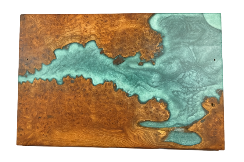 Elm Wood with Epoxy Serving Tray
