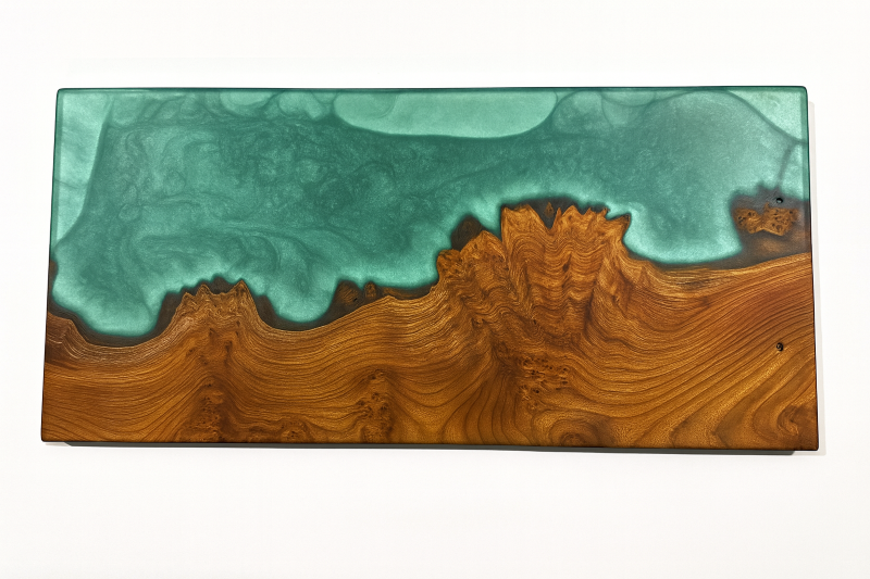 Elm Wood with Epoxy Serving Tray