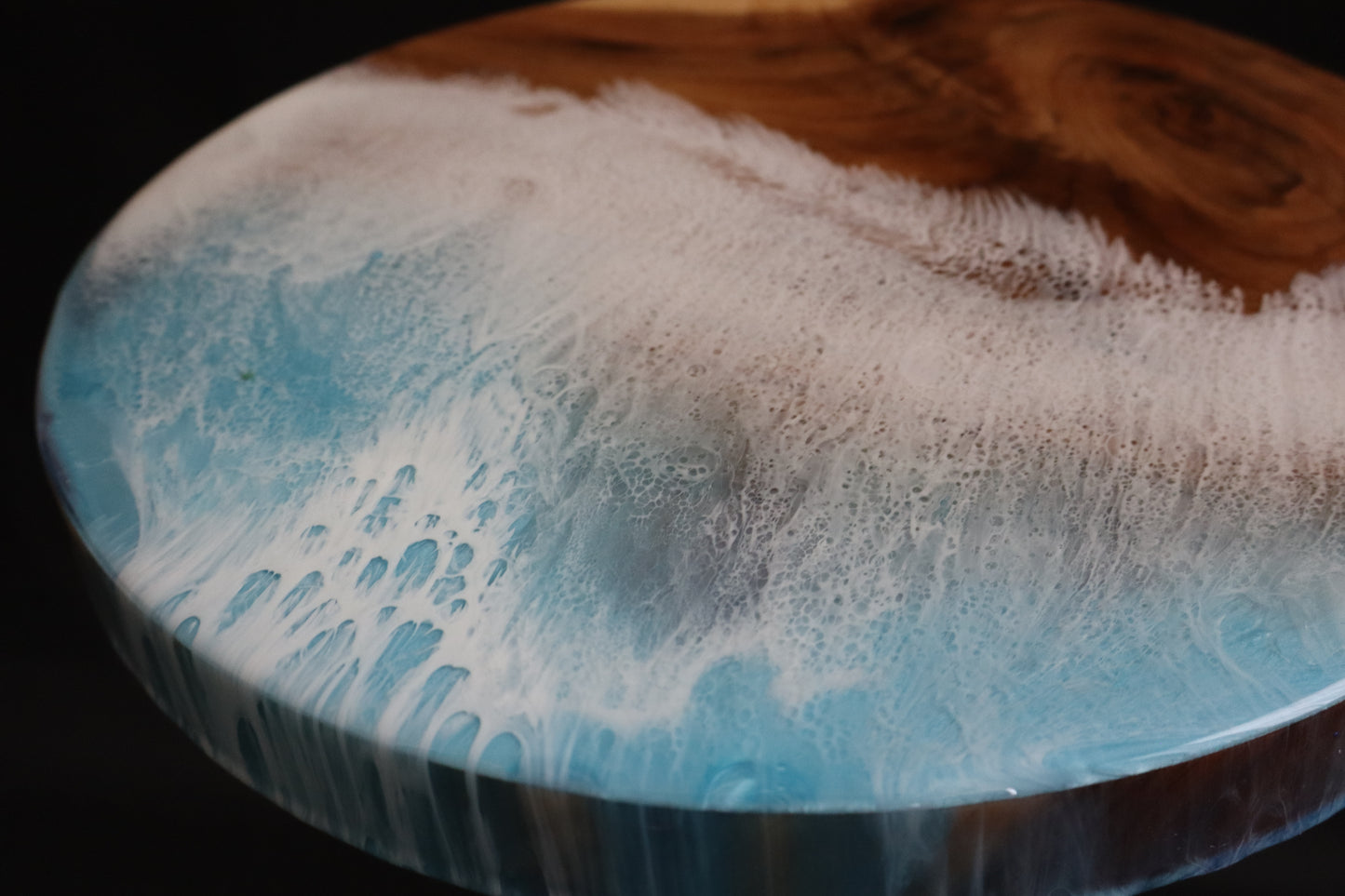 Ocean Waves Accent Table