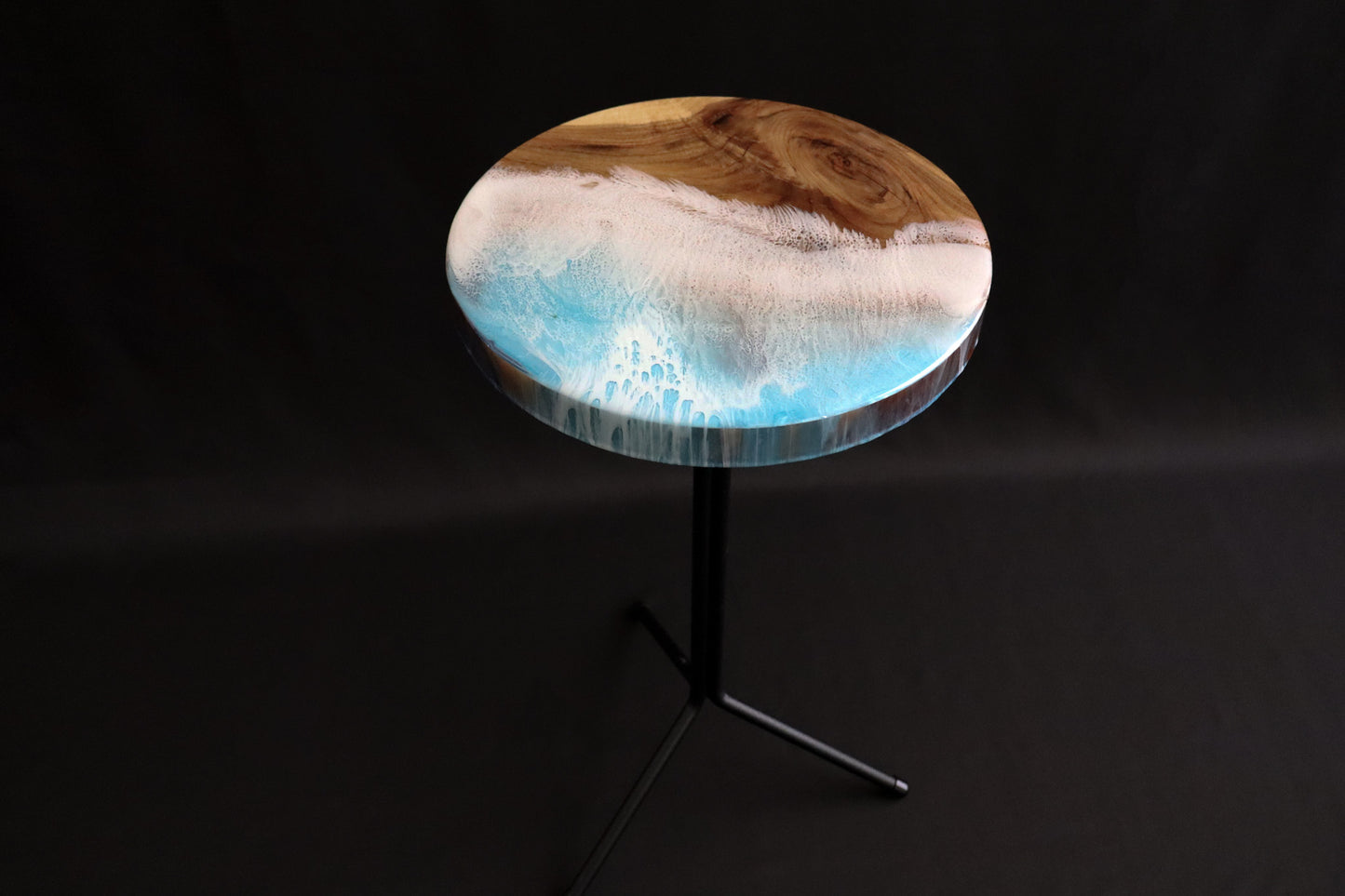 Ocean Waves Accent Table