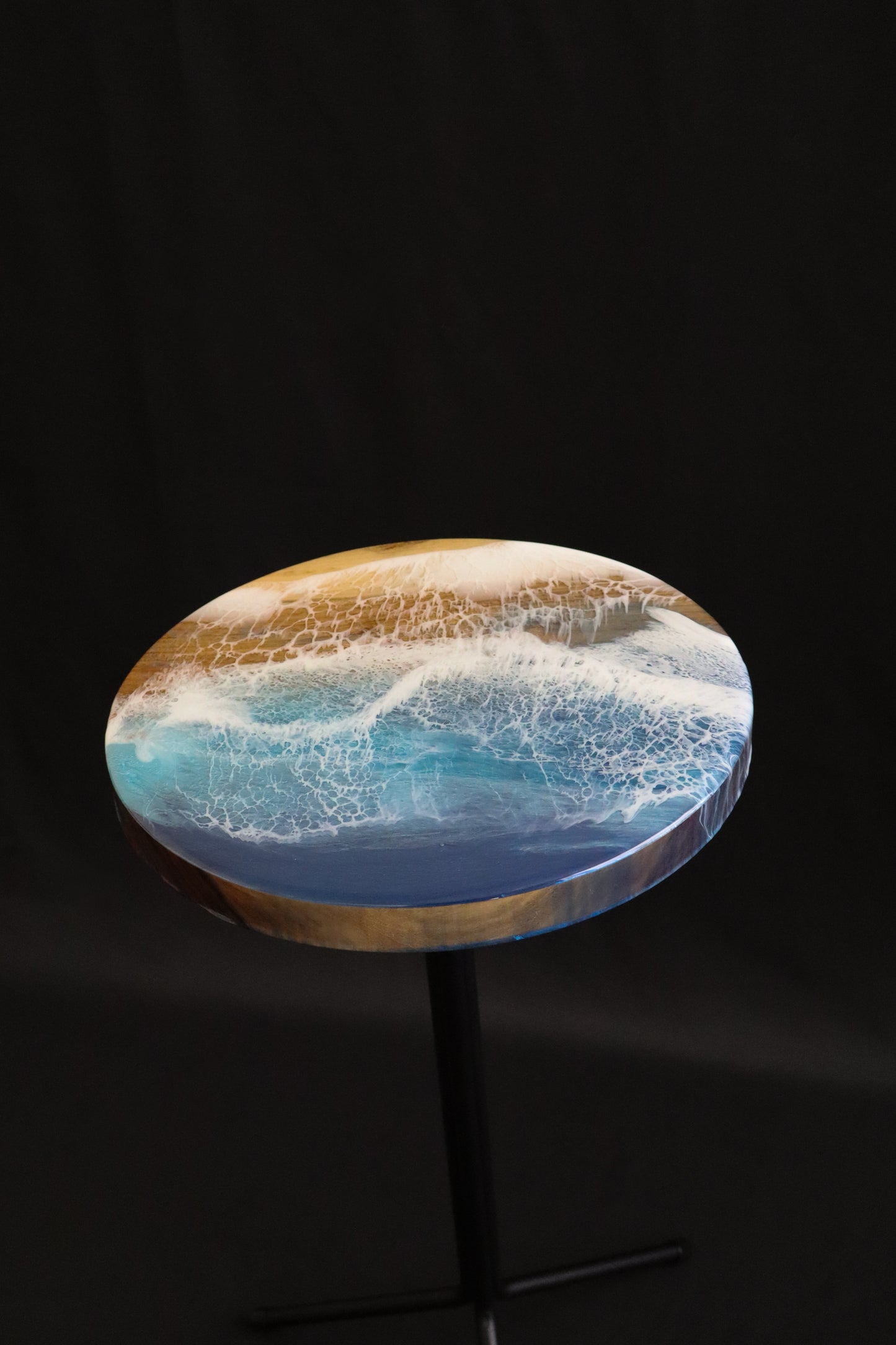 Ocean Waves Accent Table