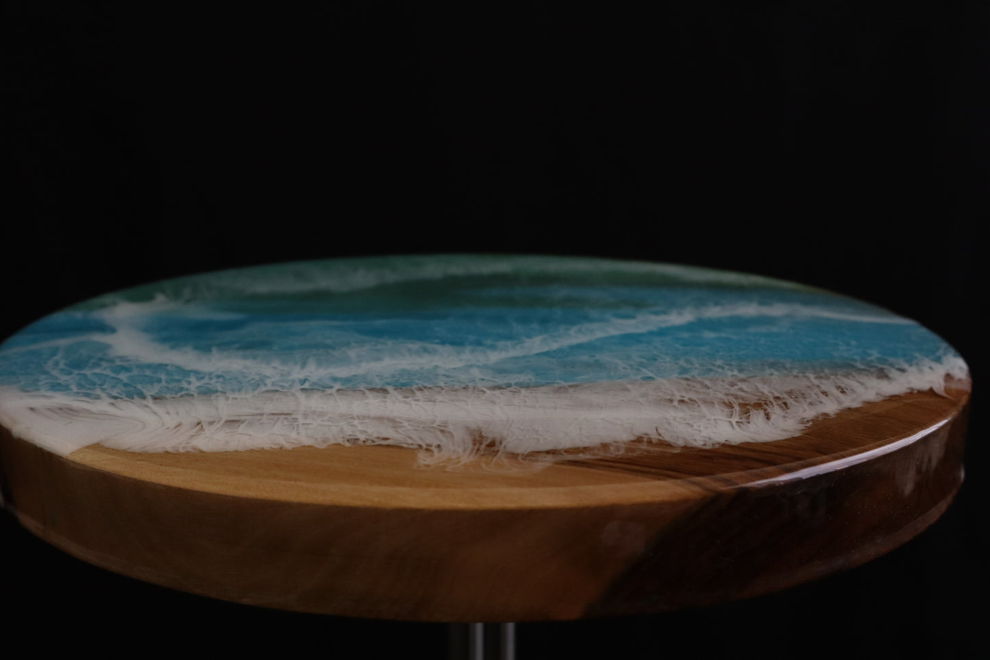 Ocean Waves Accent Table