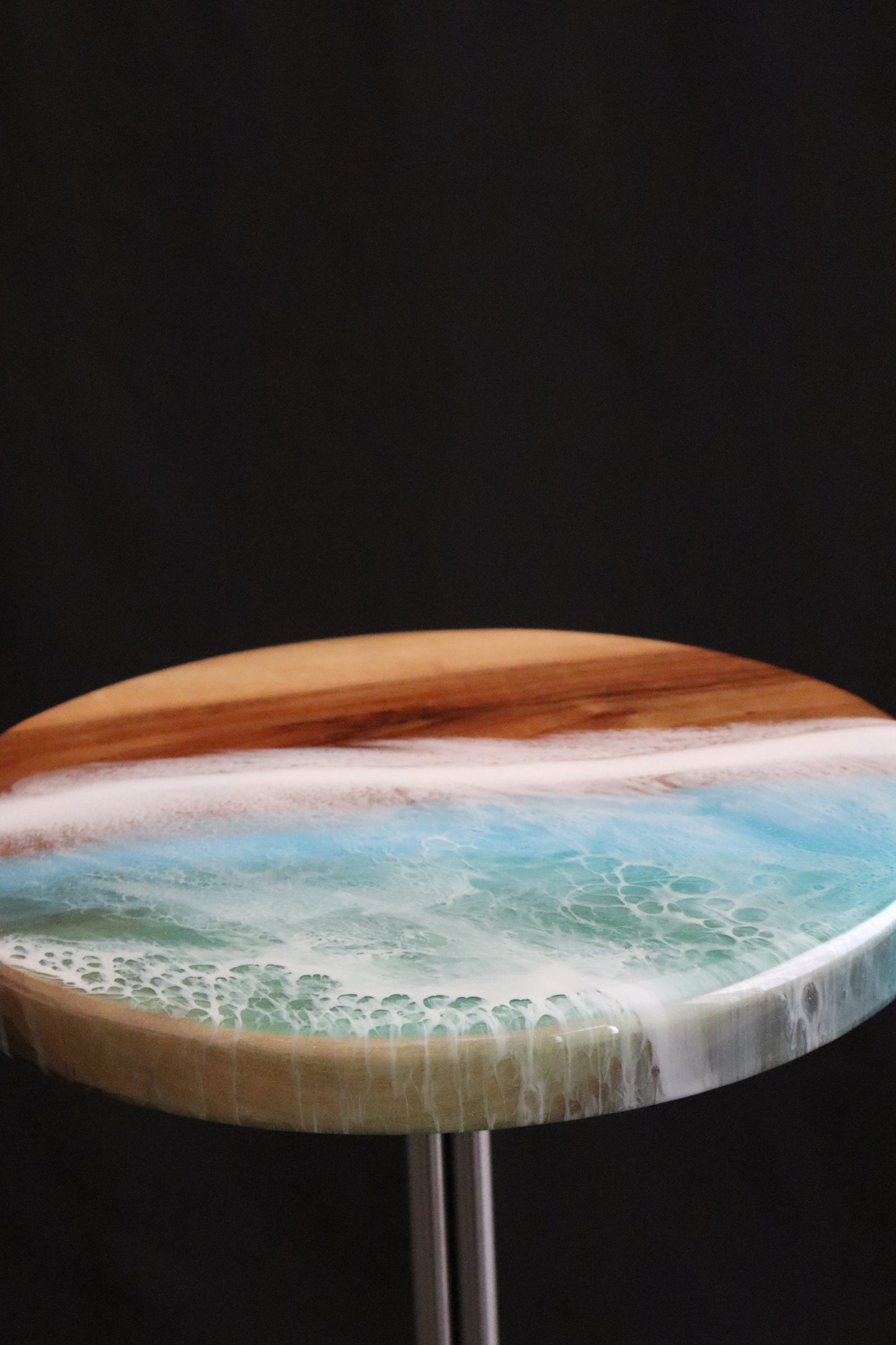 Ocean Waves Accent Table