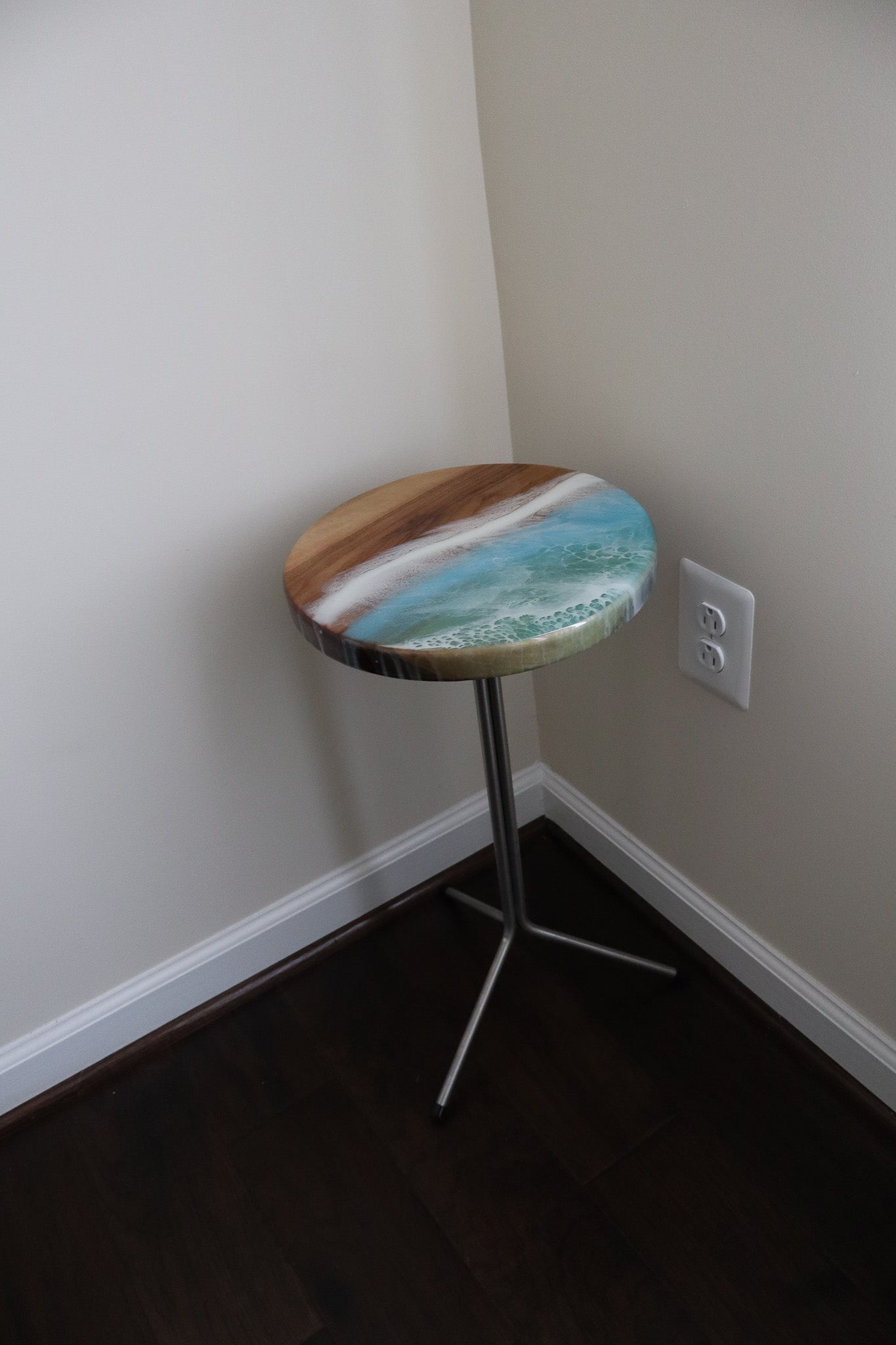 Ocean Waves Accent Table