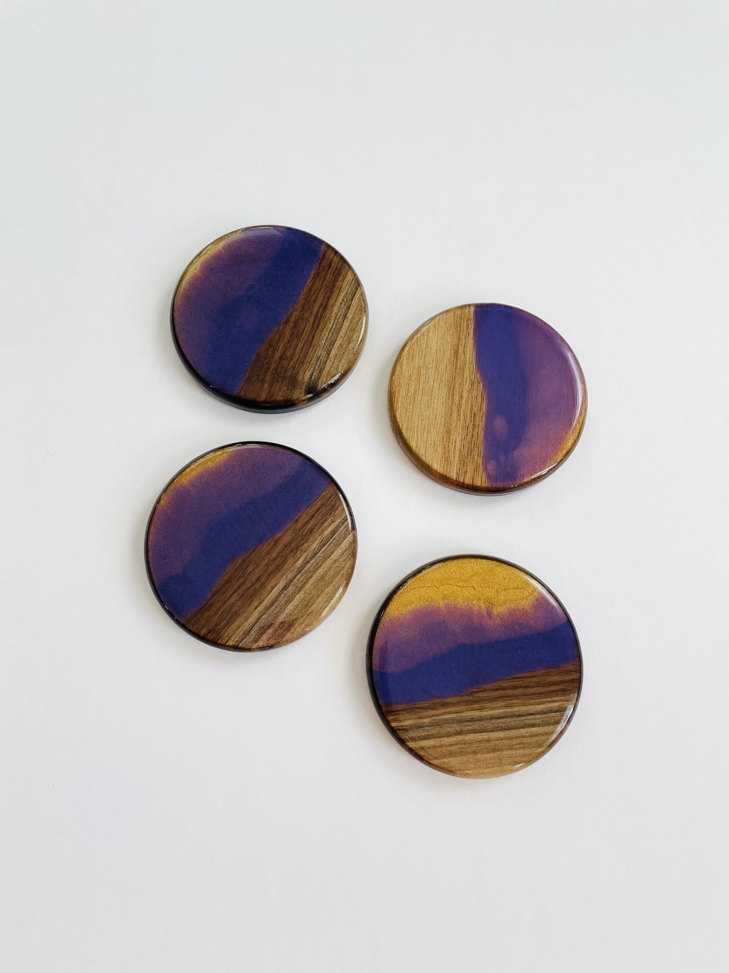 Purple Gold Coasters