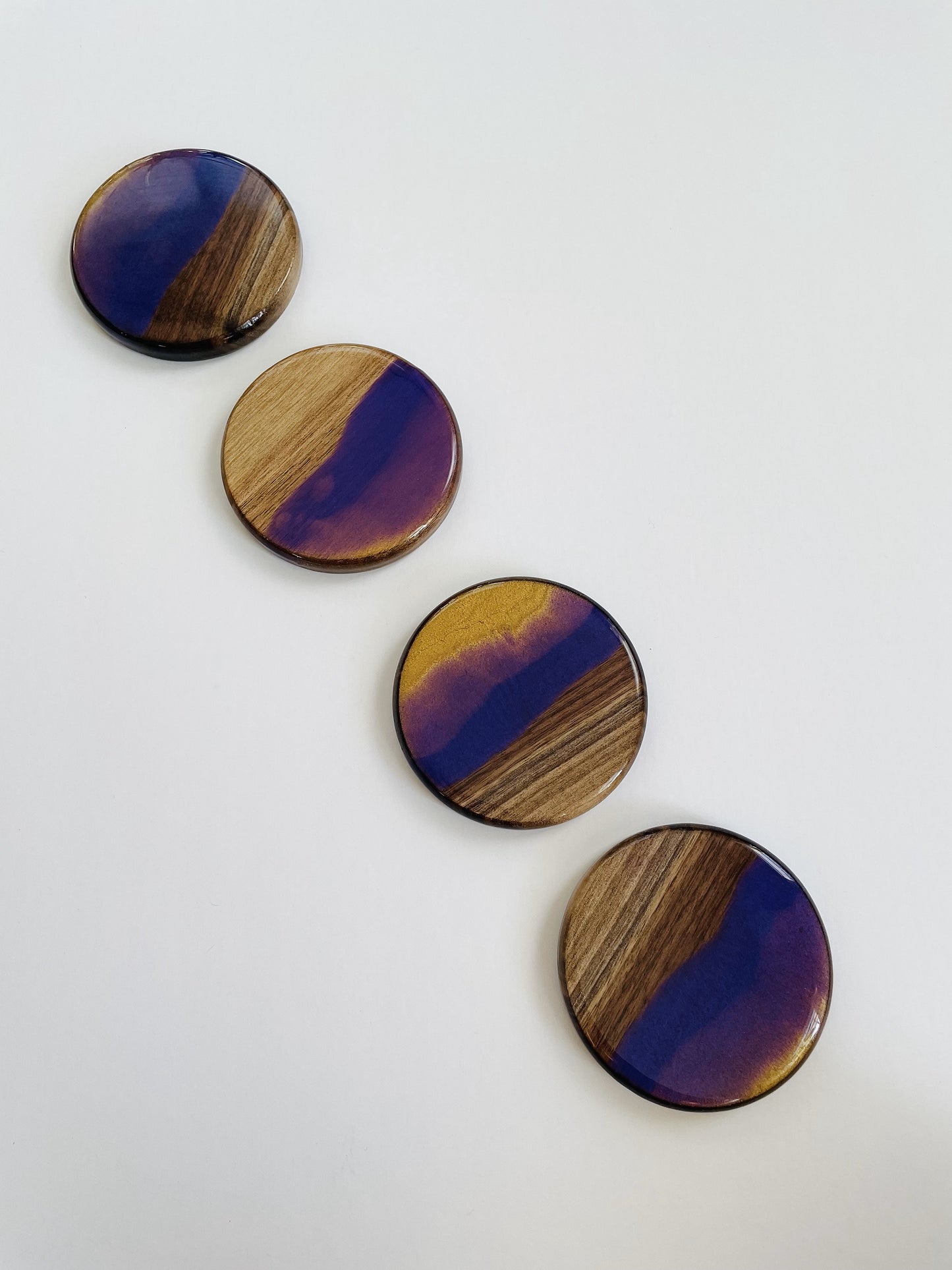 Purple Gold Coasters