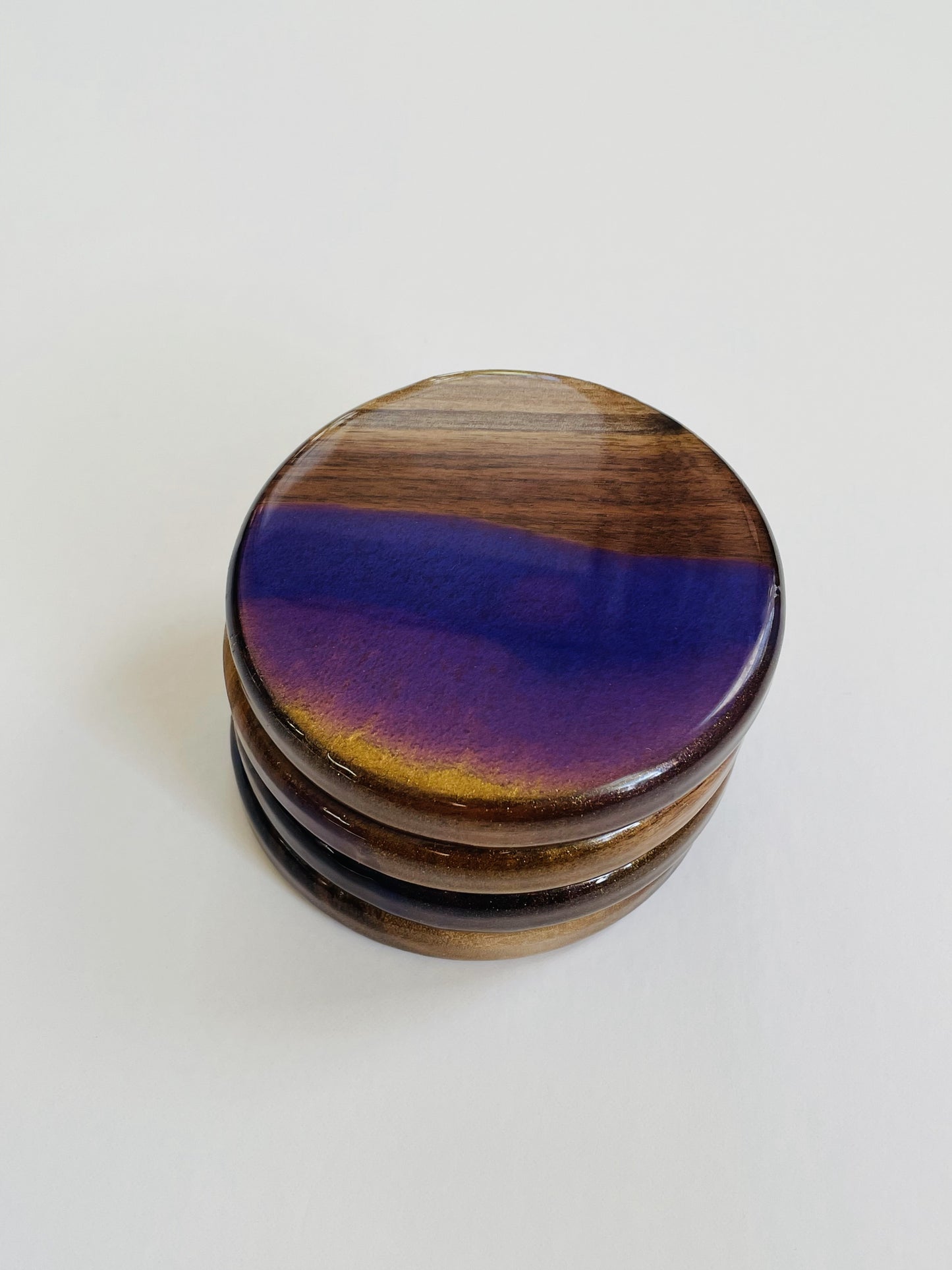 Purple Gold Coasters