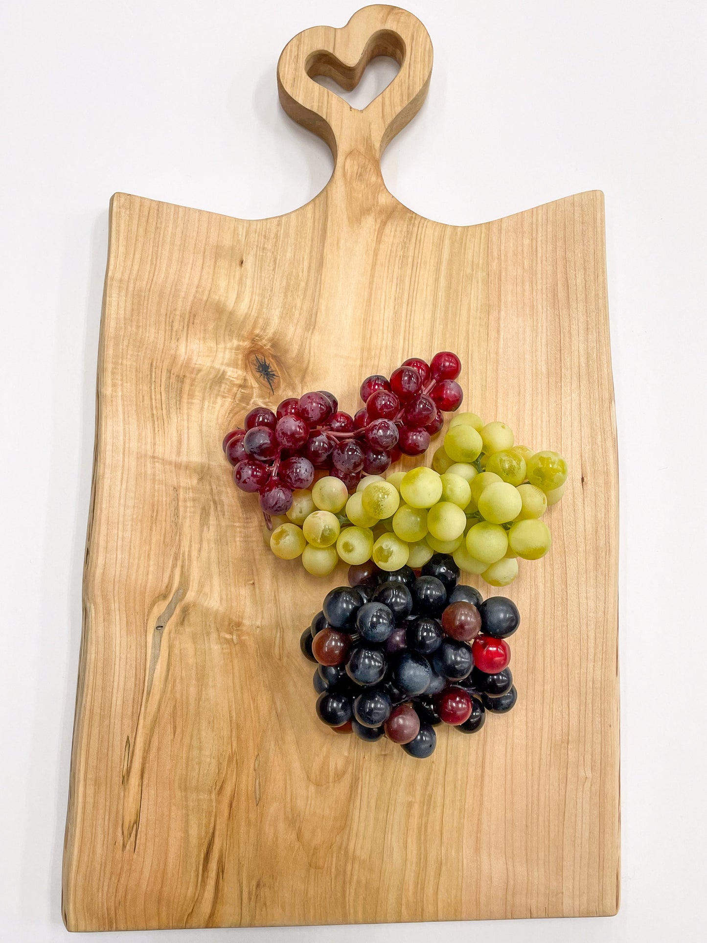 Maple Wood Cutting Board w/Heart Handle