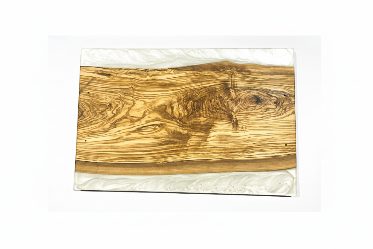 Olive Wood with Epoxy Serving Tray